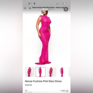 Stunning Pink Sequin Gown